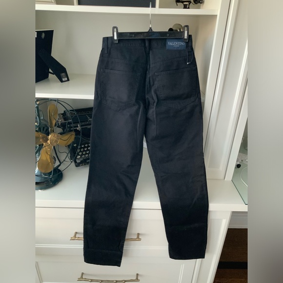 VALENTINO GARAVANI Straight Leg Black Jeans Women’s Size 28 BRAND NEW CONDITION - Picture 2 of 16